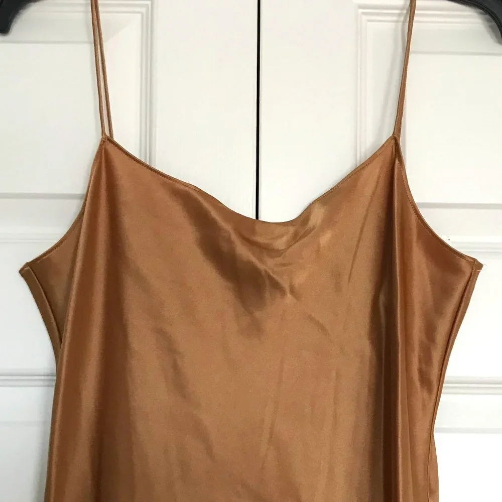 ⚡️SOLD ON EBAY⚡️Theory Telson Bronze Flat Sateen Dress (NWT) - Picture 4 of 13